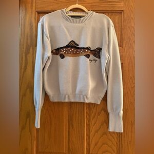 Dairy Boy Women's Crew Neck Sweater - light blue